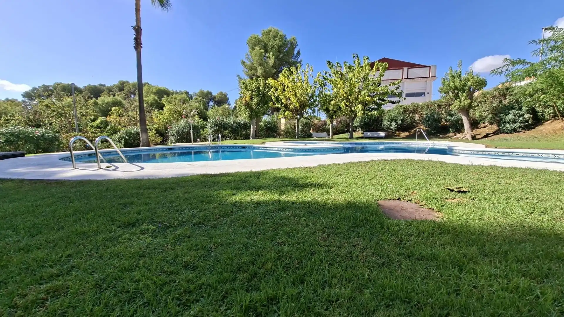 Swimming pool of Houses for sale in La Nucia  with Private garden, Terrace and Furnished