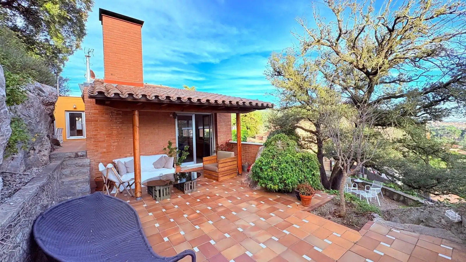 Terrassa de Casa o xalet en venda en Castellar del Vallès amb Calefacció, Jardí privat i Terrassa
