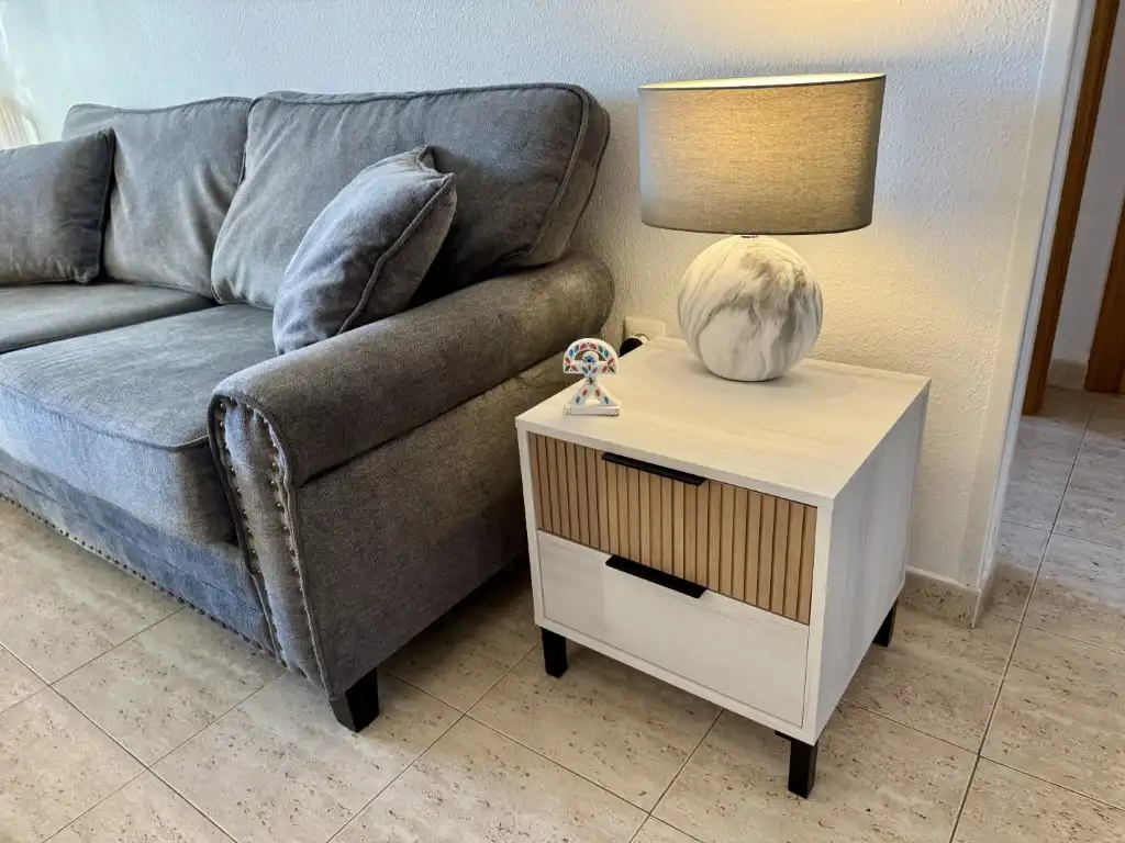 Living room of Apartments for sale in Vera  with Air Conditioner, Terrace and Furnished