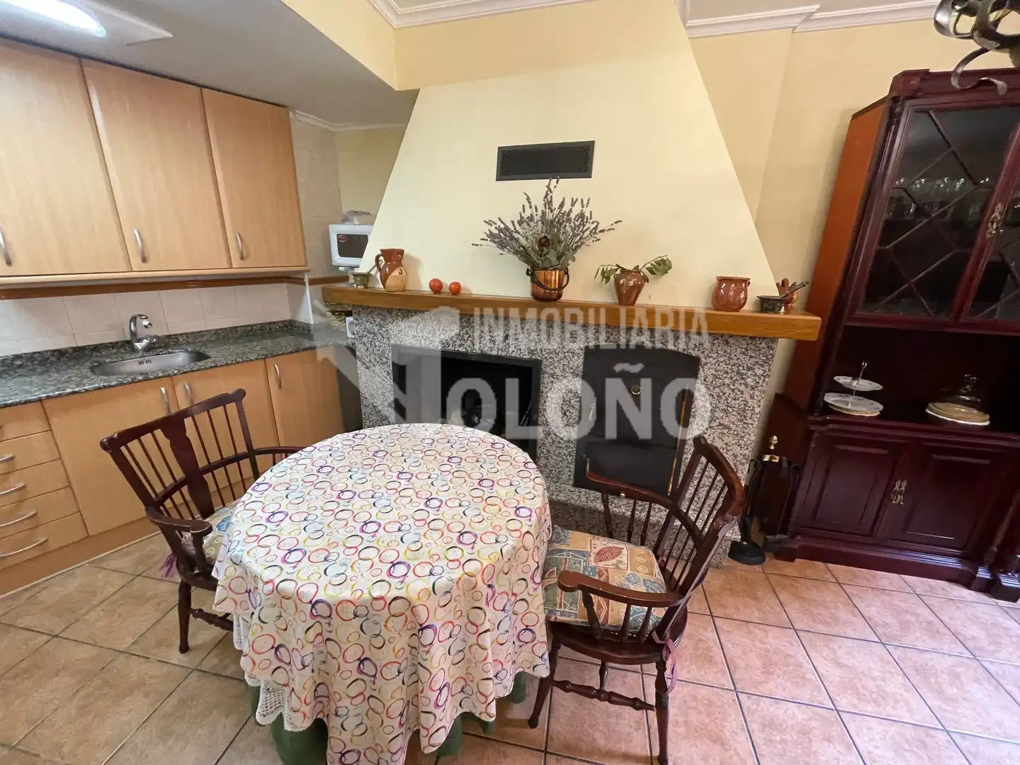 Cocina de Casa adosada en venta en San Asensio con Calefacción, Parquet y Trastero