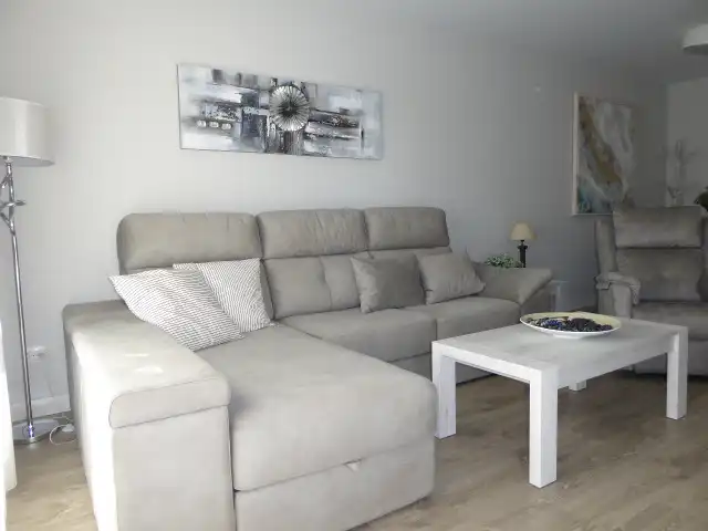Living room of Flat for rent in Torremolinos  with Air Conditioner, Parquet flooring and Terrace