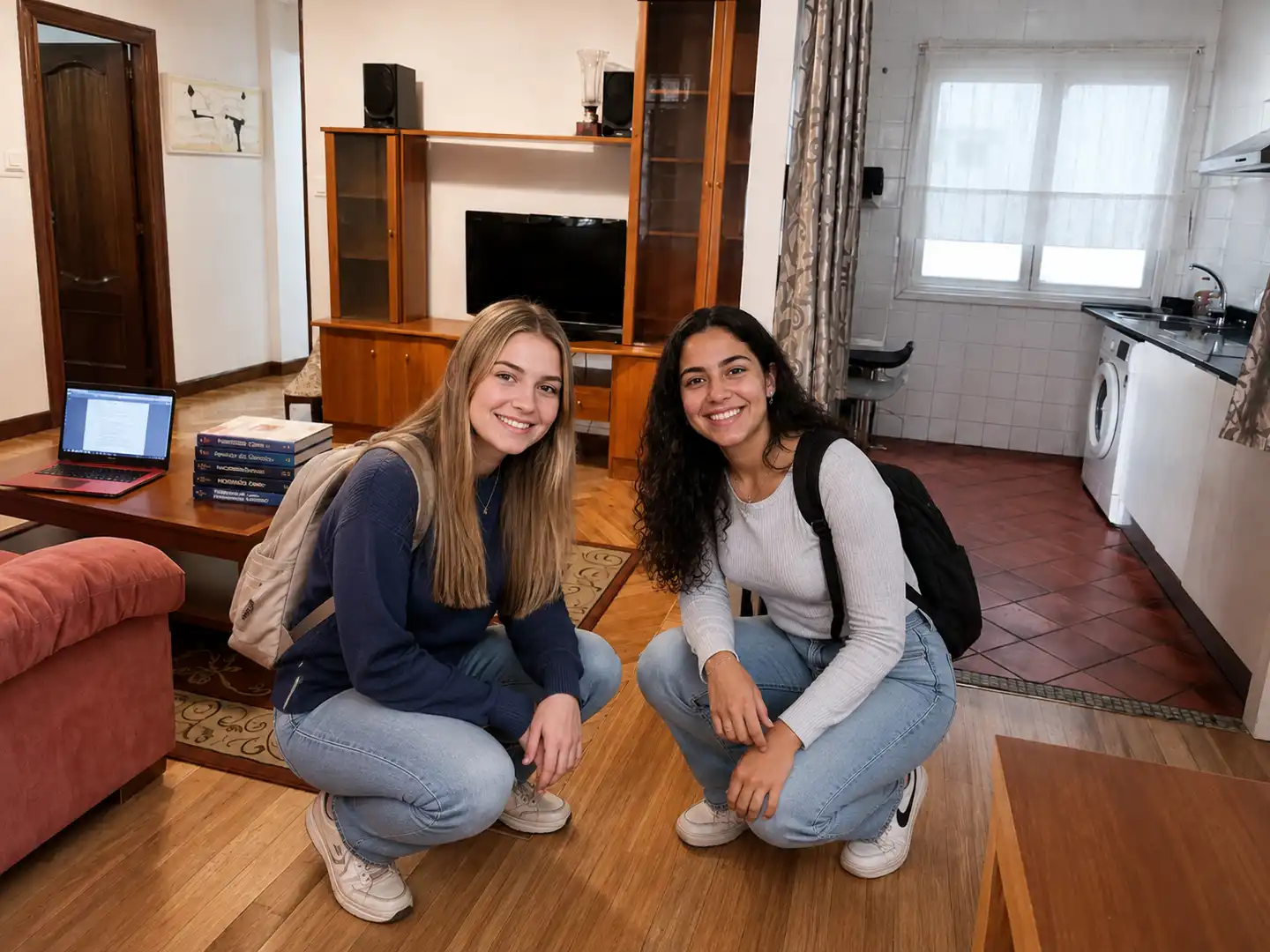 Living room of Flat for rent in Santander  with Furnished and Oven