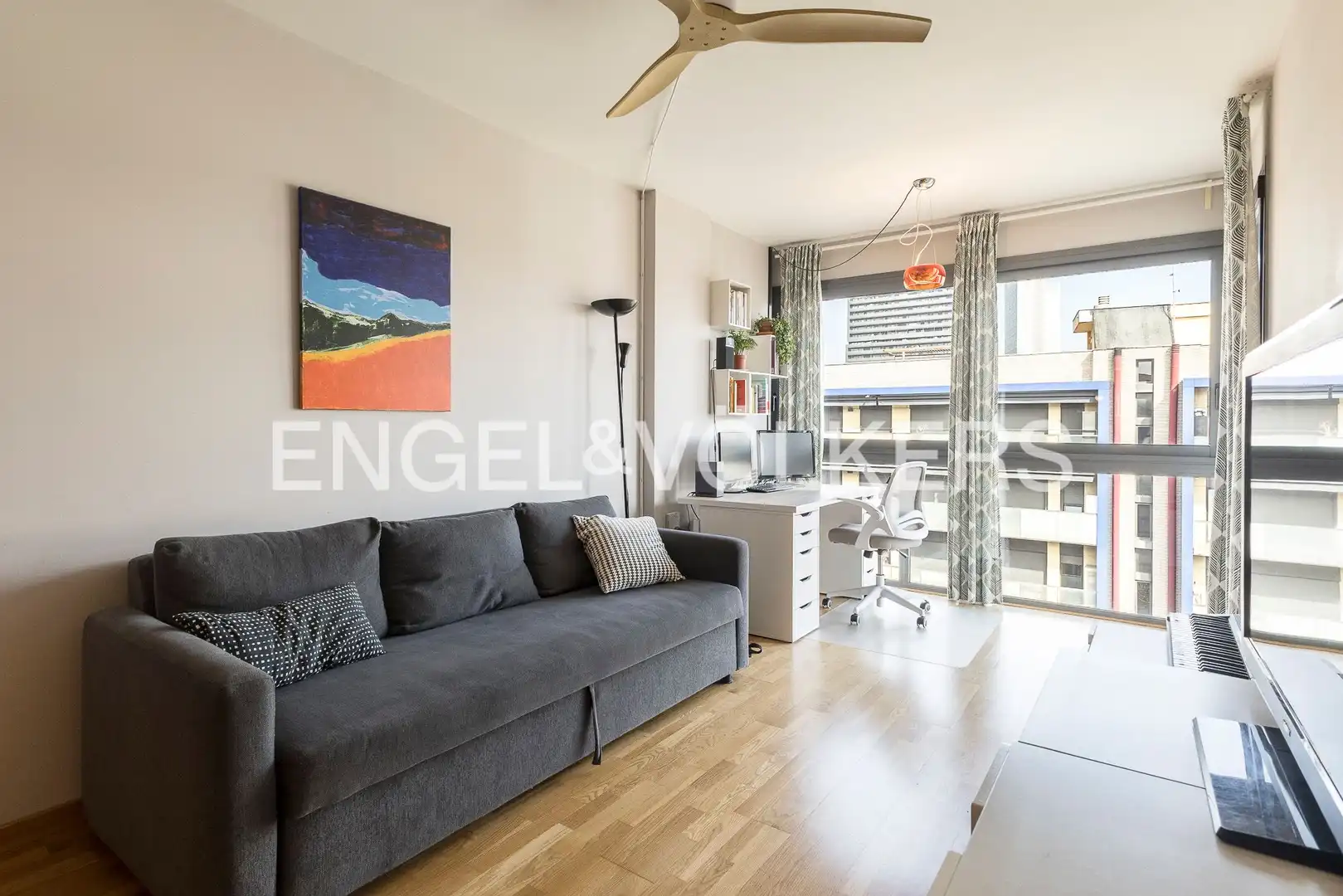 Living room of Flat for sale in Barcelona  with Air Conditioner, Heating and Private garden