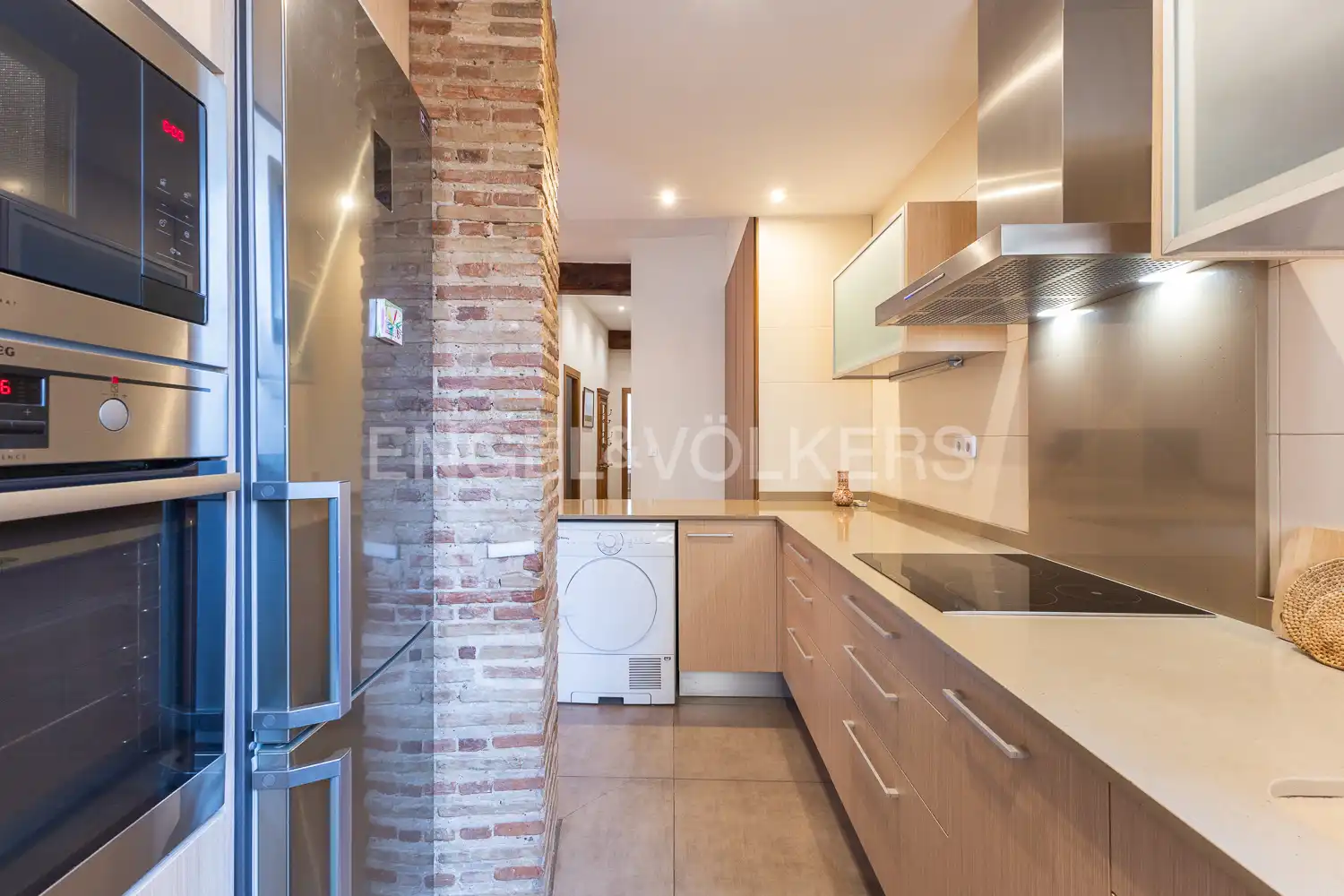 Kitchen of Flat for rent in Valencia  with Air Conditioner, Heating and Furnished