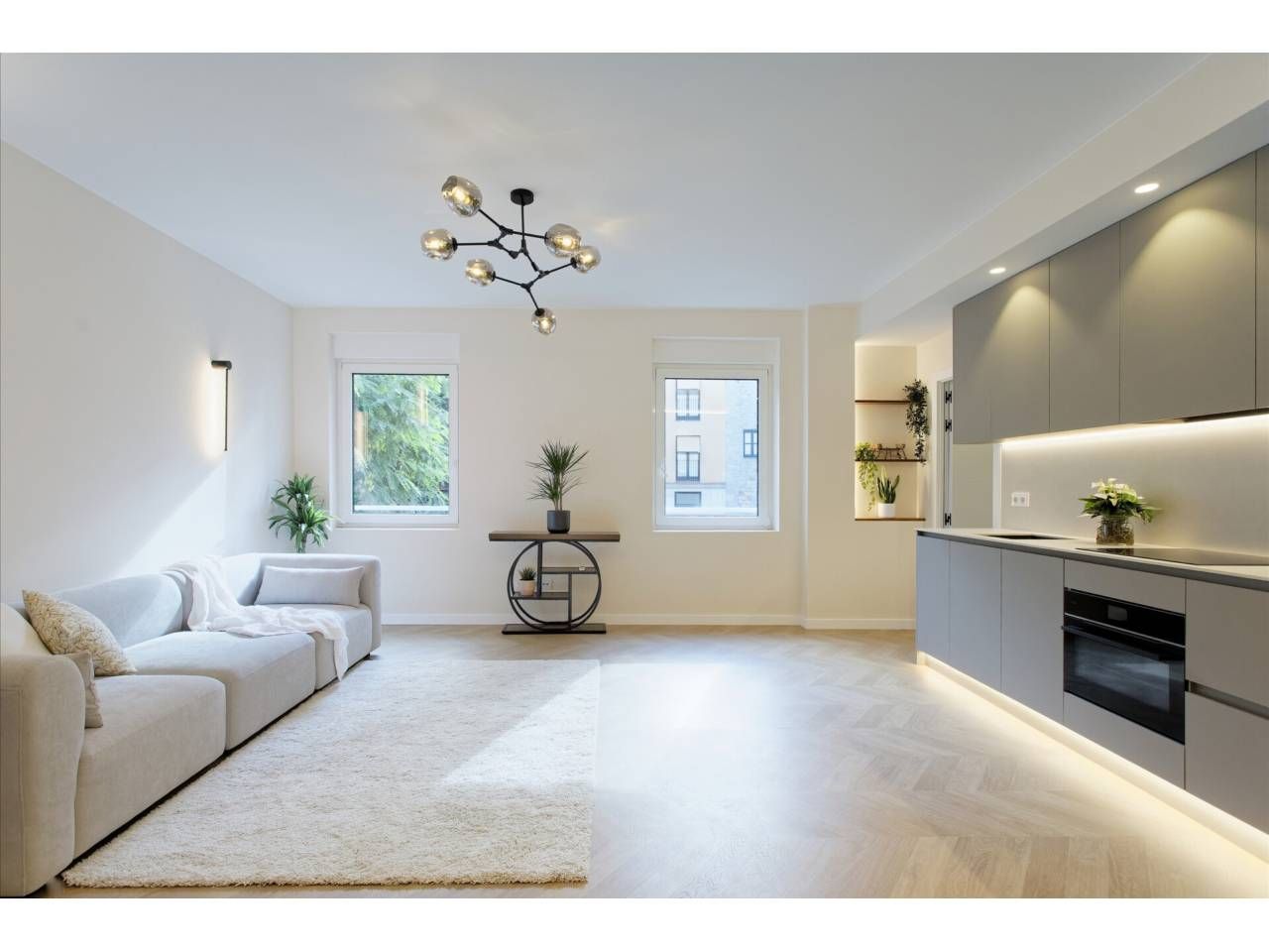 Sala d'estar de Pis en venda en  Barcelona Capital amb Aire condicionat, Calefacció i Parquet