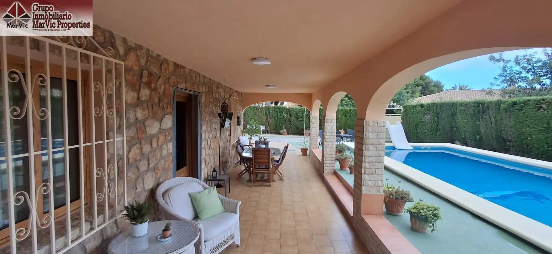 Terrassa de Casa o xalet en venda en Benidorm amb Aire condicionat, Jardí privat i Terrassa