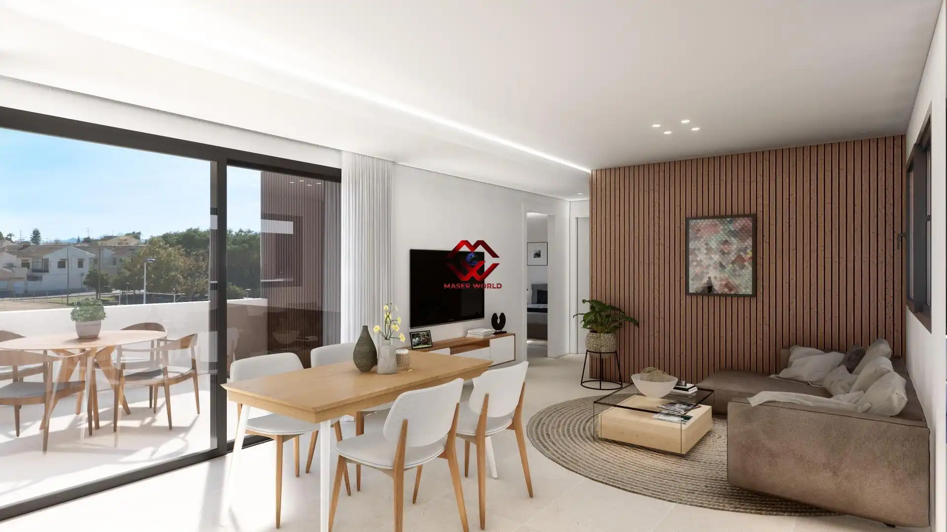 Sala de estar de Casa o chalet en venta en San Pedro del Pinatar con Jardín privado, Terraza y Piscina