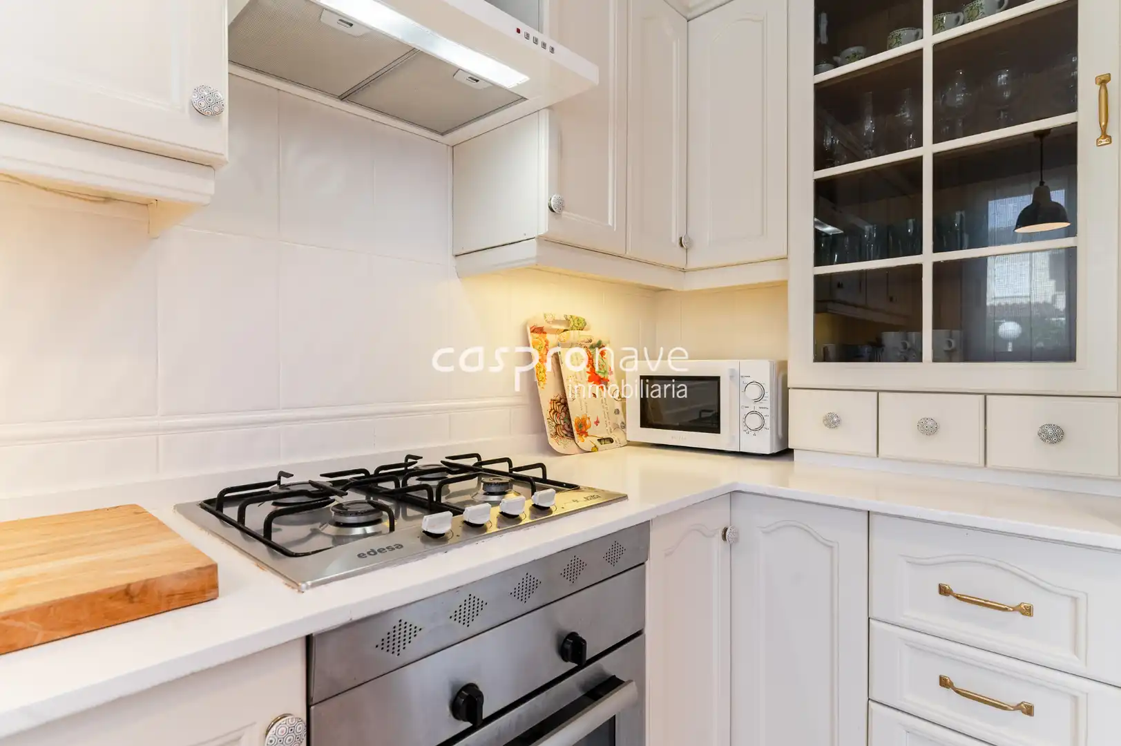 Cuina de Casa adosada en venda en Almazora / Almassora amb Aire condicionat, Jardí privat i Terrassa