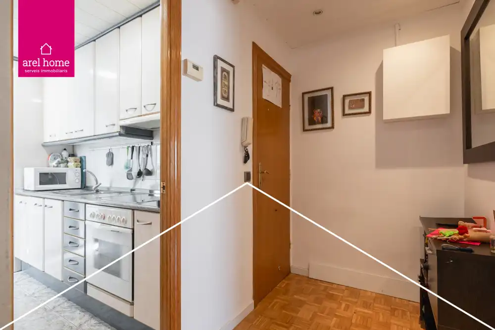 Kitchen of Flat for sale in Esplugues de Llobregat  with Air Conditioner and Parquet flooring