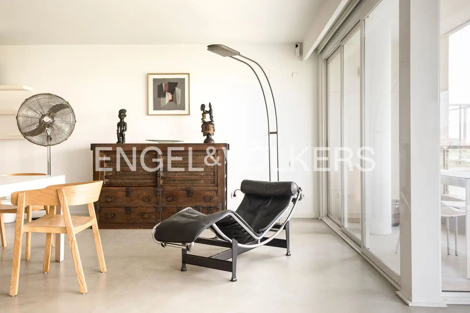 Wohnzimmer von Wohnung zur Miete in Barcelona mit Klimaanlage, Heizung und Parkett