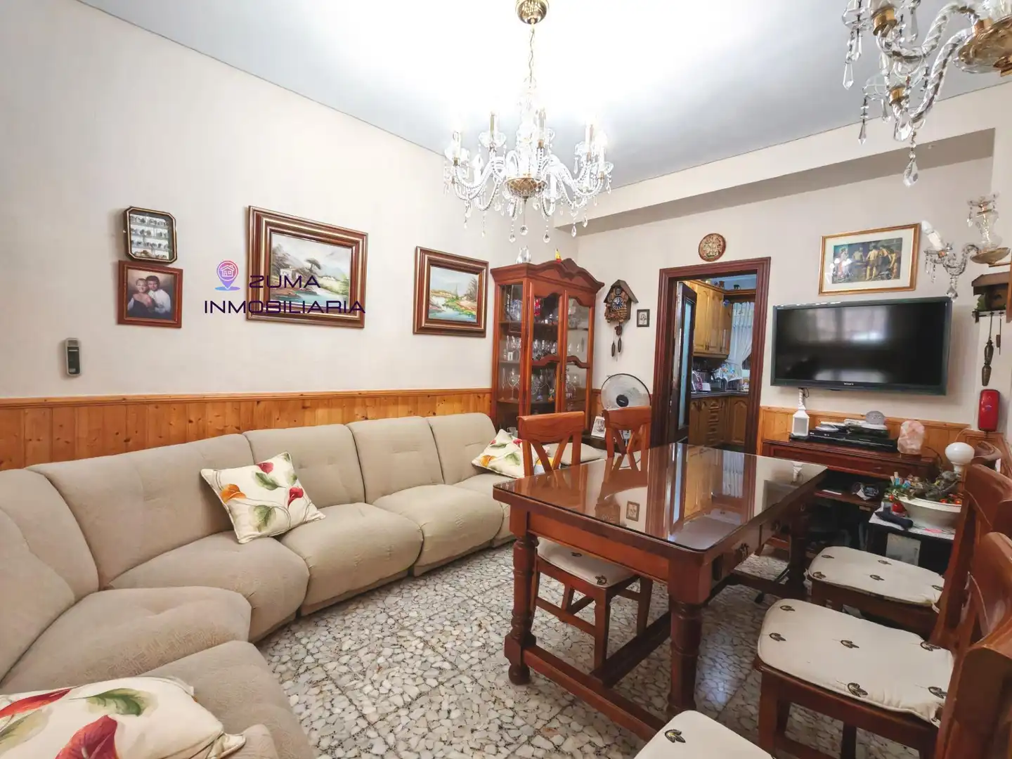 Sala de estar de Casa adosada en venta en Málaga con Aire acondicionado, Calefacción y Terraza