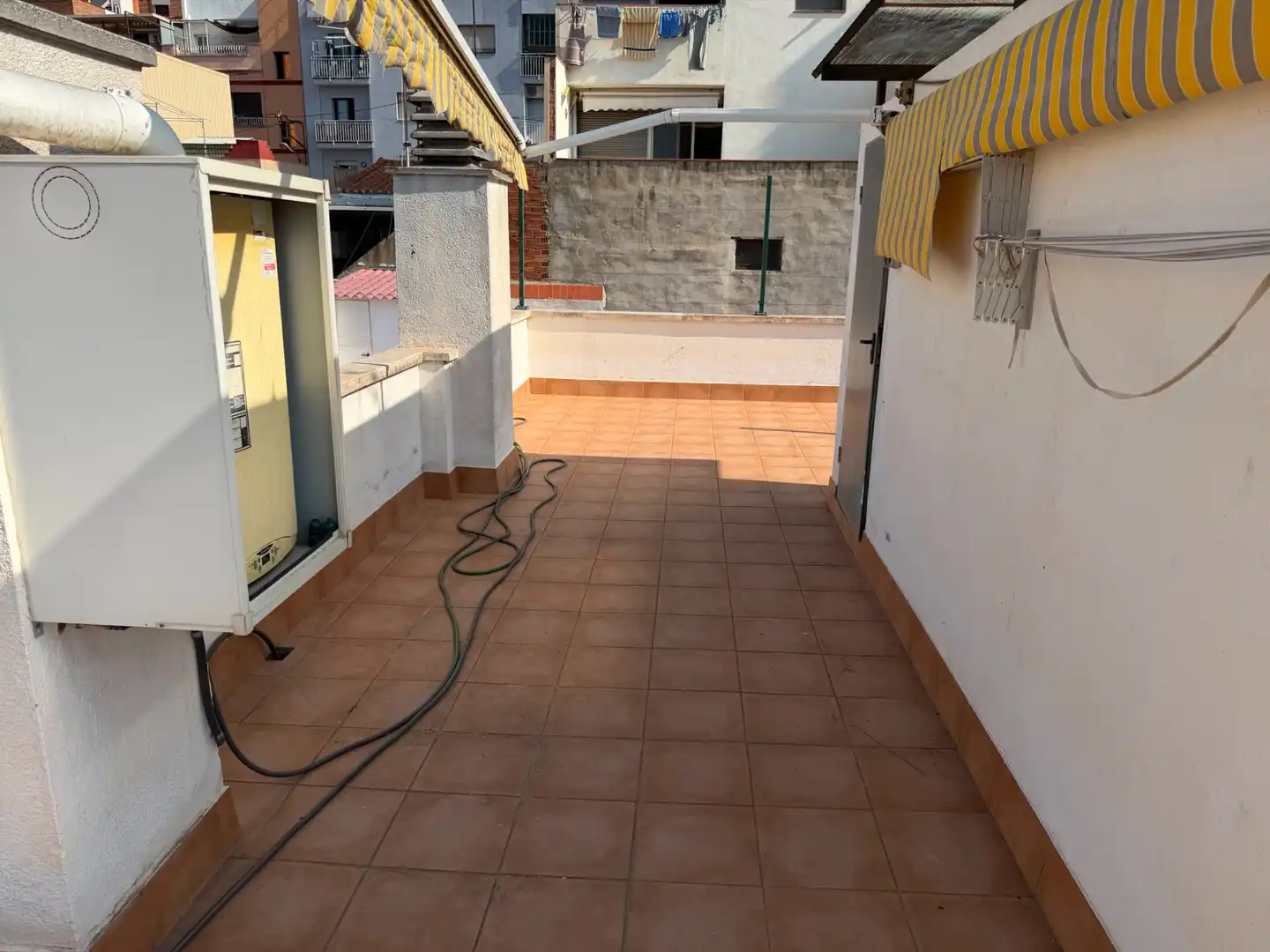 Terrasse von Dachboden zum Verkauf in Badalona mit Heizung, Terrasse und Ofen
