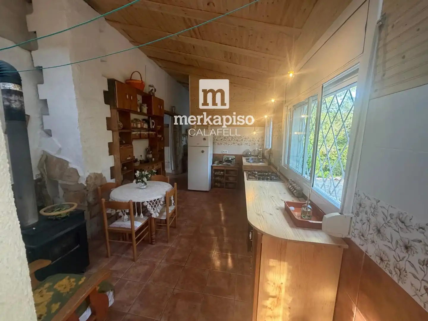 Cuina de Casa o xalet en venda en El Montmell amb Calefacció i Jardí privat