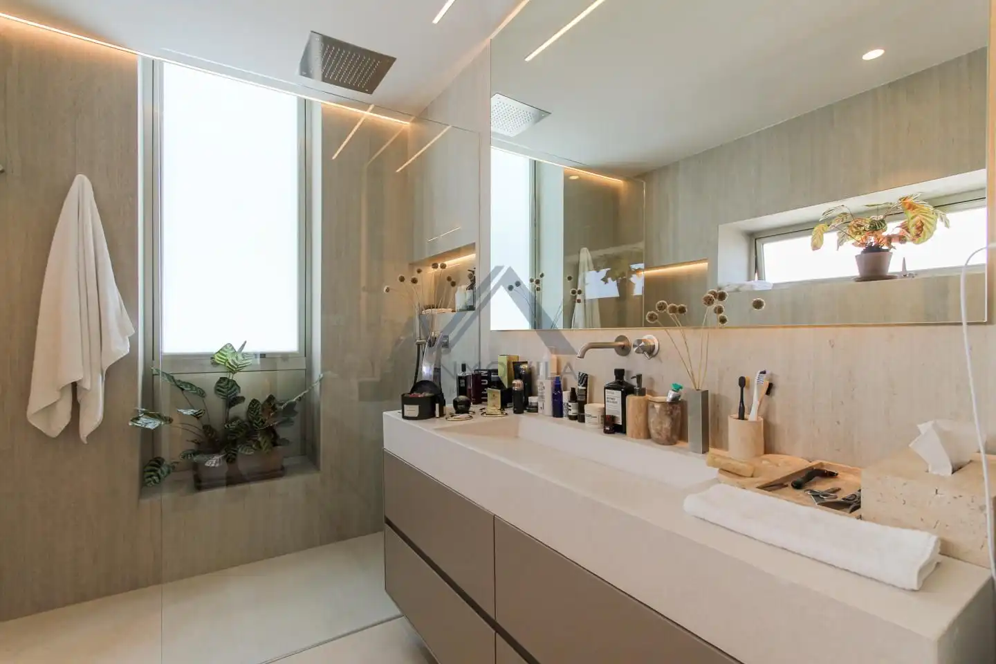 Badezimmer von Haus oder Chalet zum Verkauf in Sant Vicenç de Montalt mit Klimaanlage, Privatgarten und Terrasse