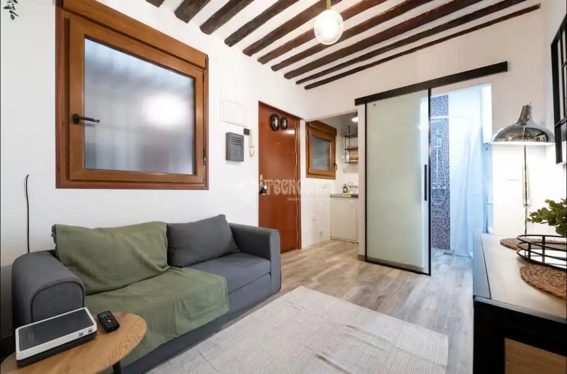 Sala de estar de Estudio en venta en Madrid