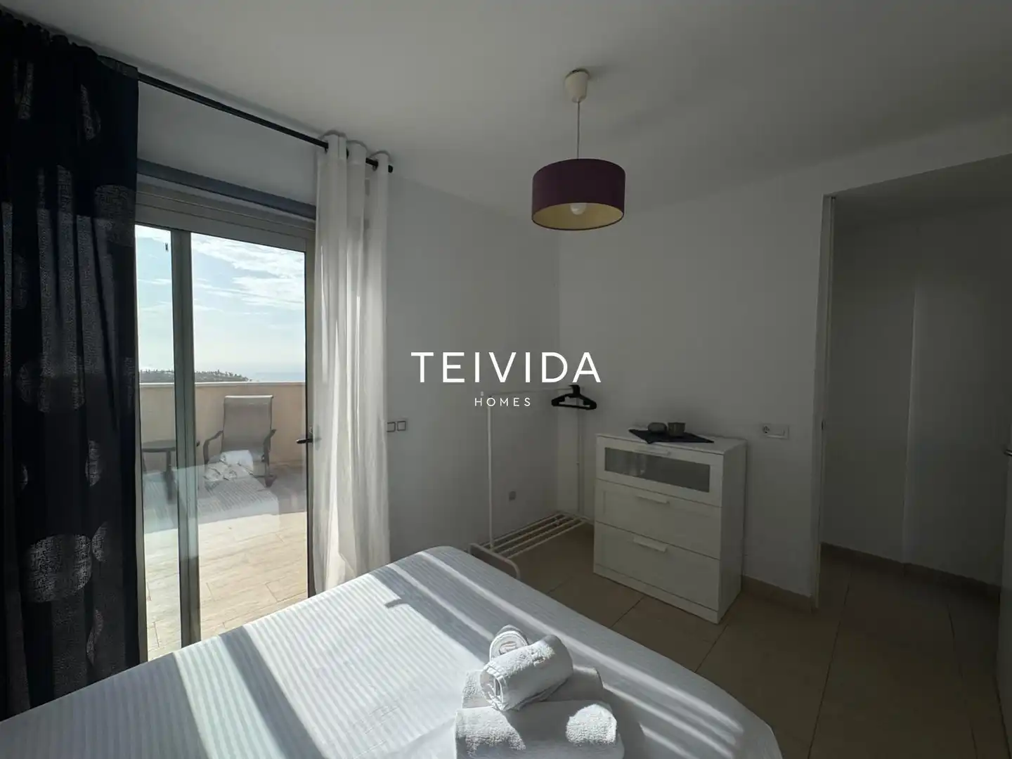 Bedroom of Attic for rent in Arona  with Terrace, Swimming Pool and Furnished