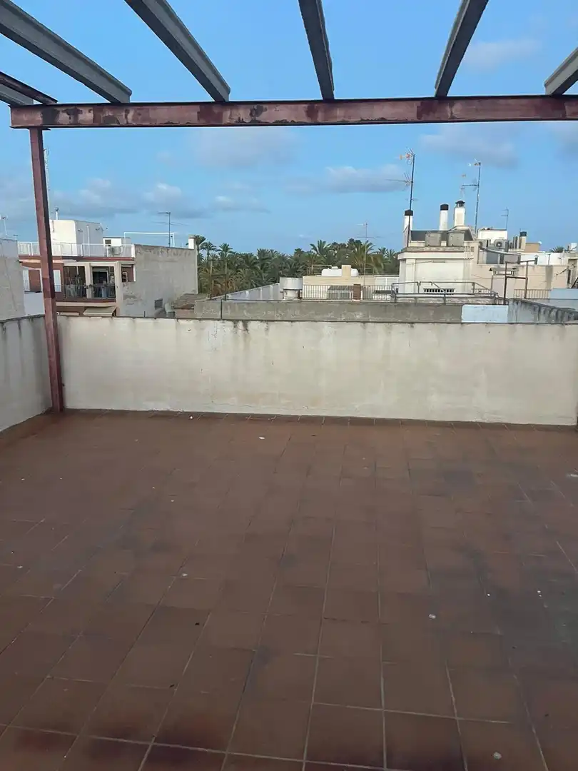 Terrassa de Pis de lloguer en Elche / Elx amb Aire condicionat, Terrassa i Moblat
