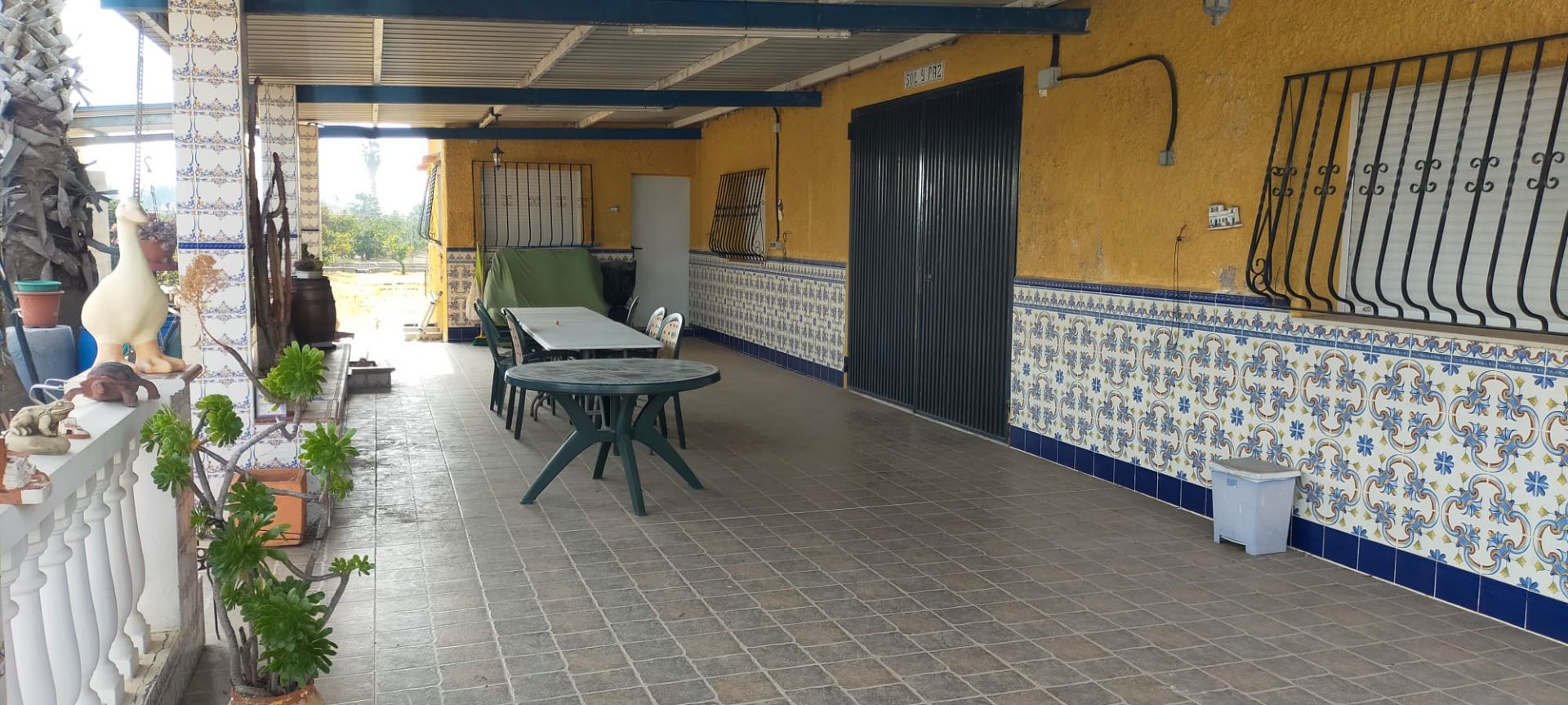 Terrassa de Finca rústica en venda en Sueca amb Aire condicionat, Moblat i Rentadora