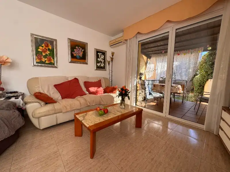 Sala de estar de Casa adosada en venta en Palafrugell con Terraza