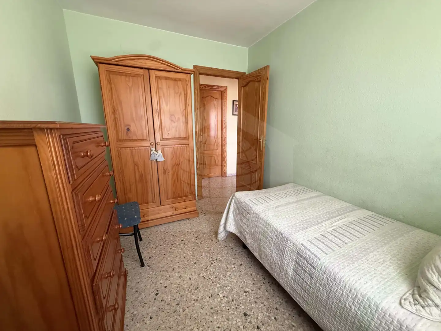 Schlafzimmer von Wohnung zum Verkauf in Málaga mit Terrasse, Möbliert und Ofen