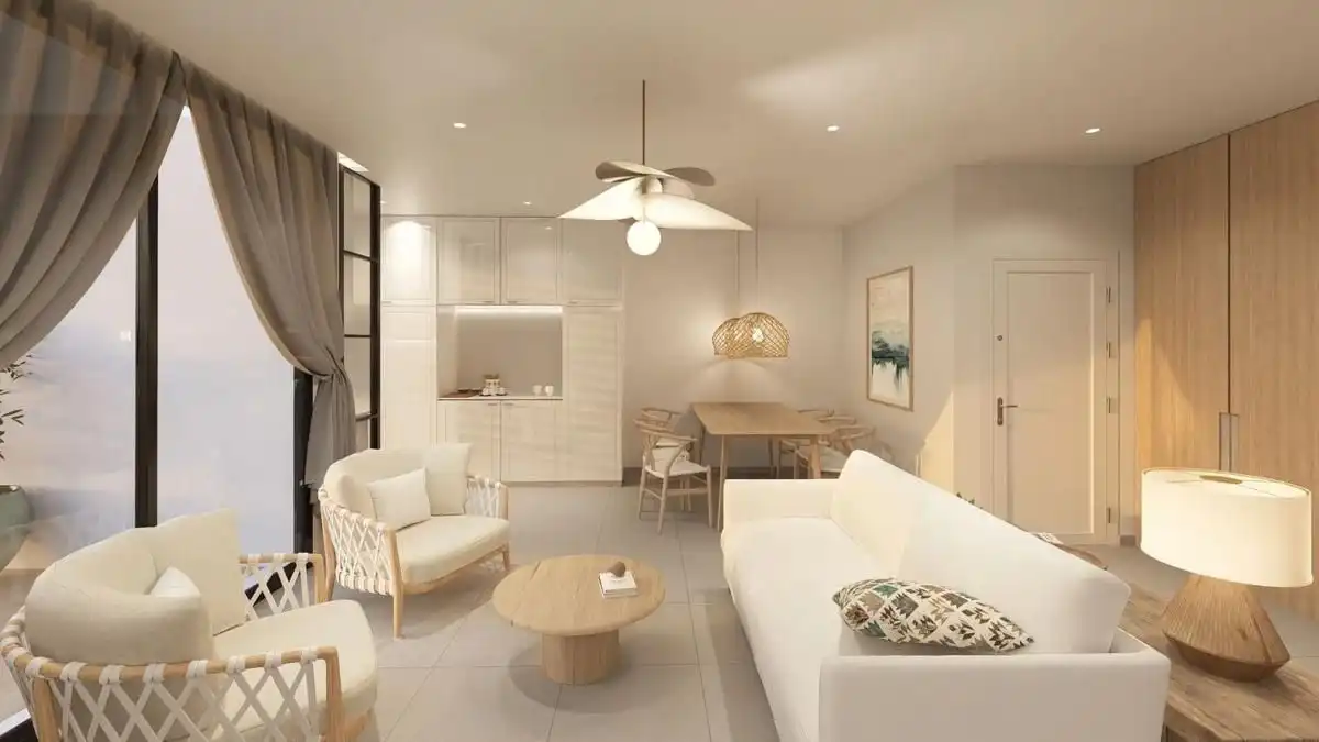 Sala d'estar de Apartament en venda en Jávea / Xàbia amb Alarma i Piscina comunitària