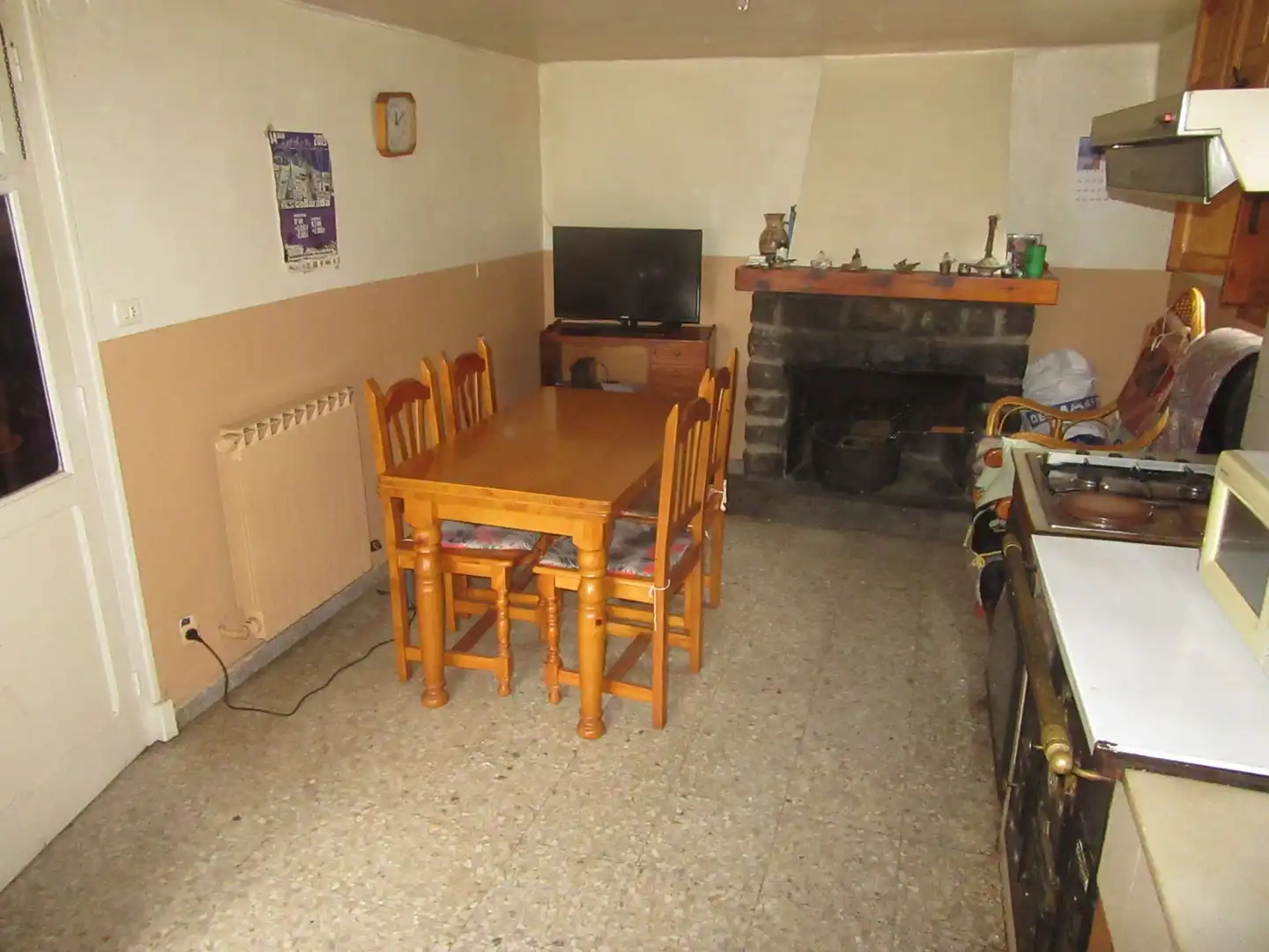 Comedor de Finca rústica en venta en Villanúa con Calefacción, Terraza y Trastero