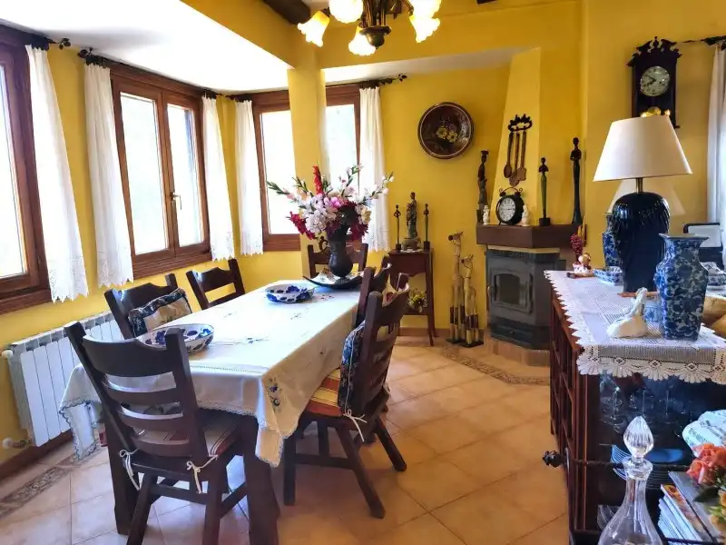 Dining room of Houses for sale in Miraflores de la Sierra  with Air Conditioner, Heating and Terrace