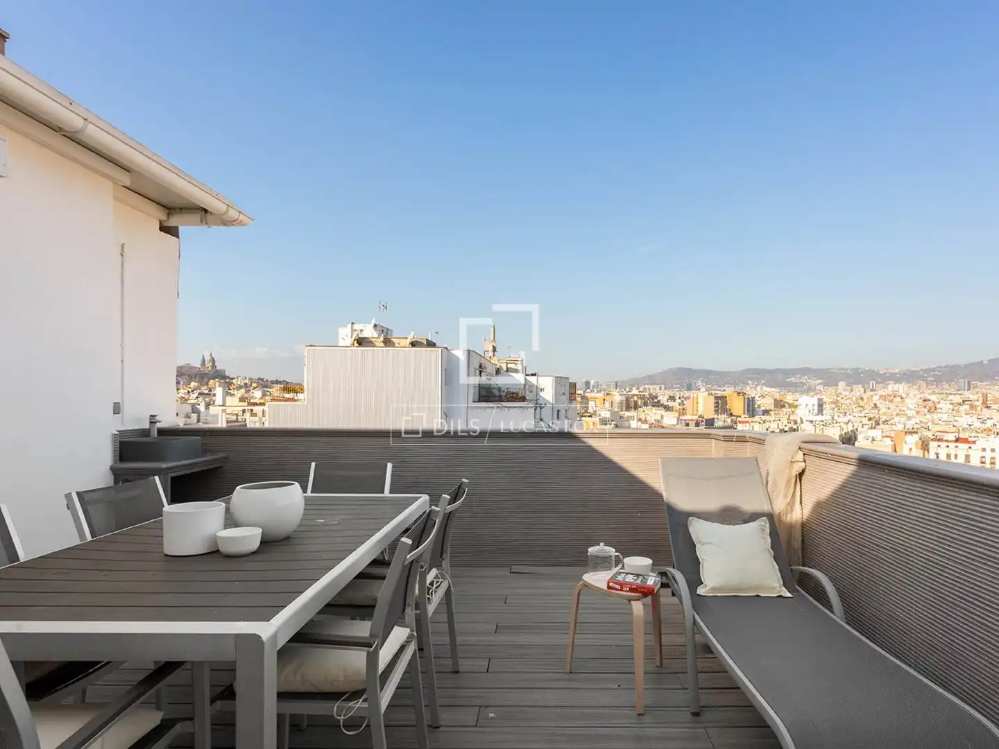 Terraza de Ático de alquiler en Barcelona con Aire acondicionado, Calefacción y Terraza