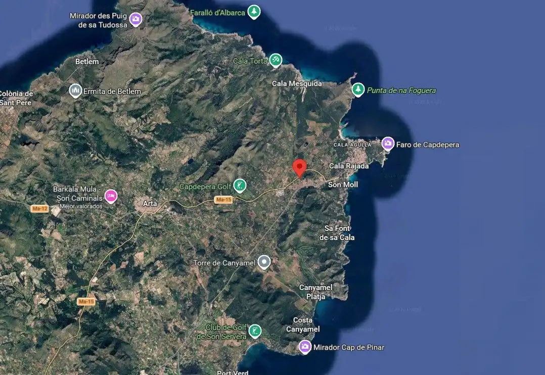 Terreno en venta en Capdepera