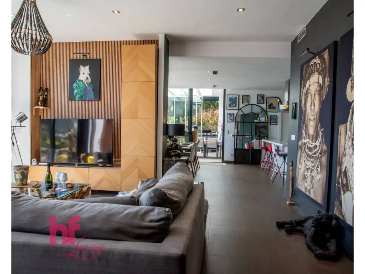 Sala d'estar de Casa o xalet en venda en Moraira amb Aire condicionat, Calefacció i Jardí privat