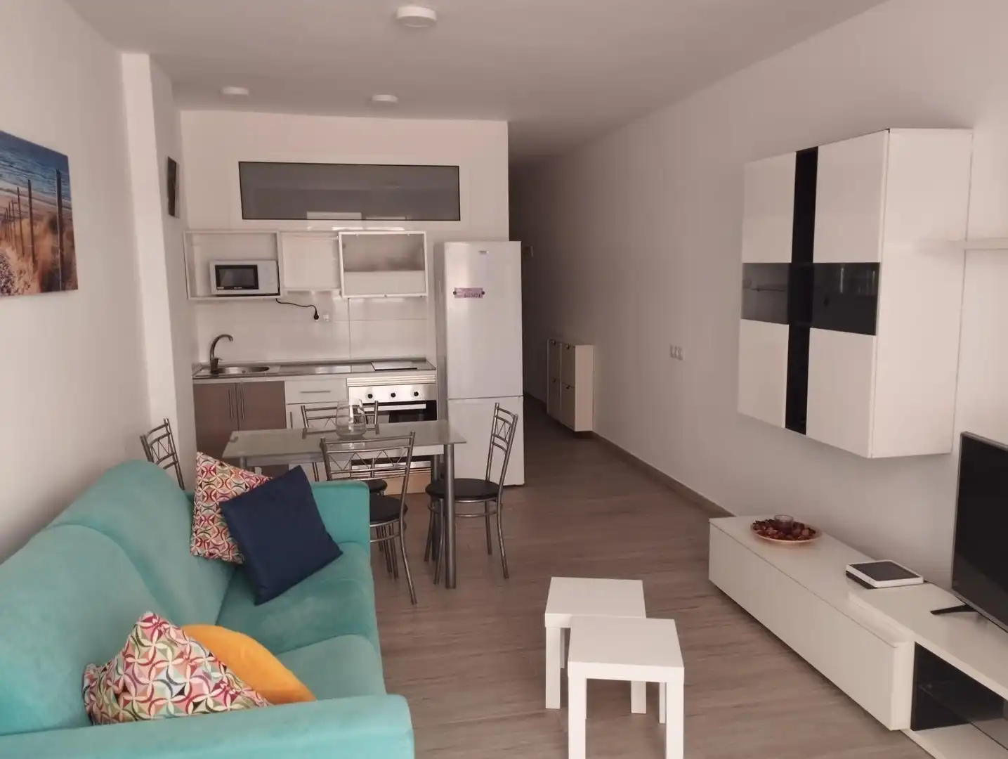 Wohnzimmer von Wohnungen zur Miete in Las Palmas de Gran Canaria mit Klimaanlage, Terrasse und Möbliert