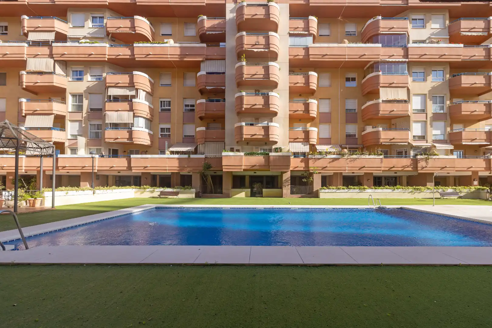 Swimming pool of Flat for sale in Málaga Capital  with Air Conditioner, Heating and Terrace