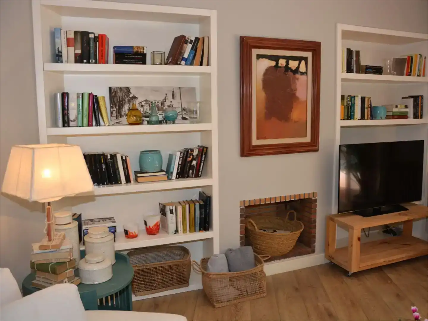Wohnzimmer von Wohnung zur Miete in Sitges mit Klimaanlage, Schwimmbad und Balkon