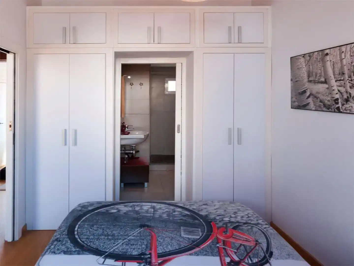 Schlafzimmer von Dachboden zur Miete in  Valencia Capital mit Klimaanlage