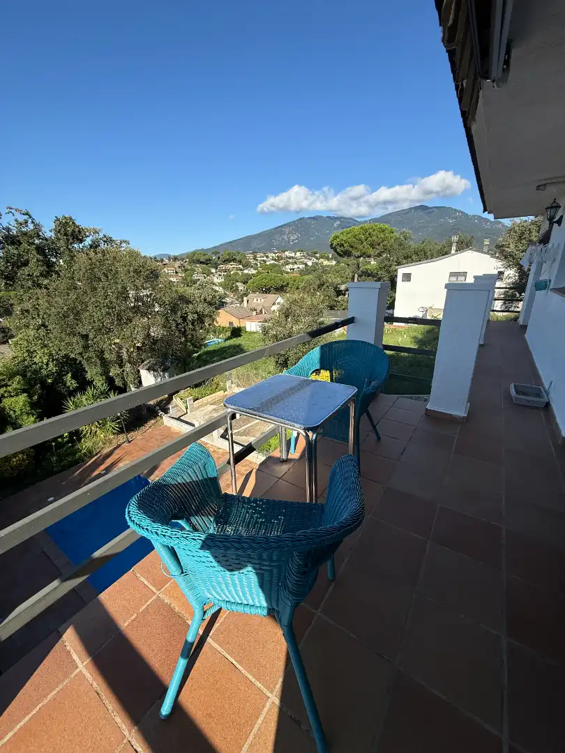 Terraza de Casa o chalet en venta en Riells i Viabrea con Calefacción, Jardín privado y Piscina