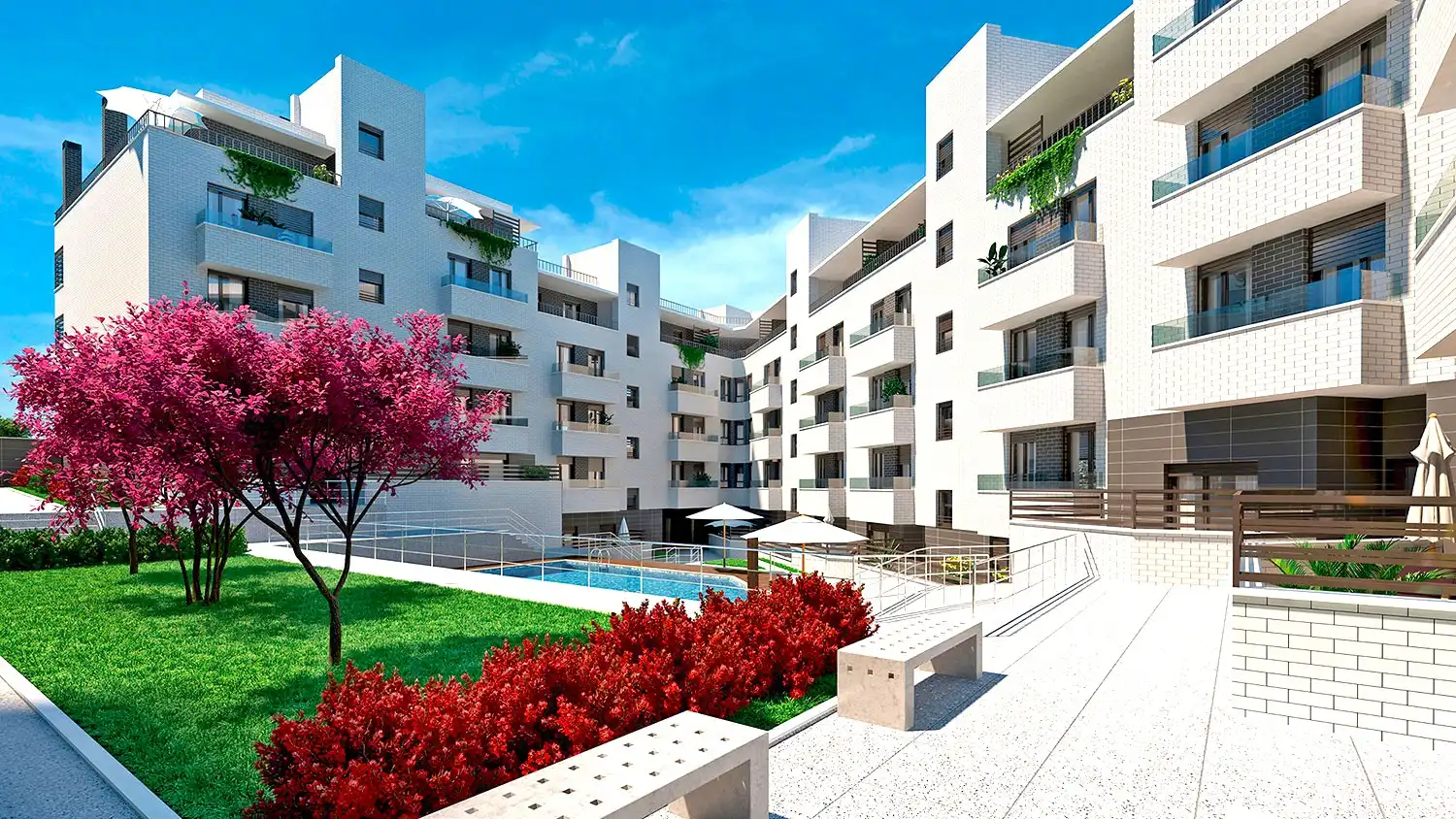 Vista exterior de Pis en venda en Castro-Urdiales amb Calefacció, Jardí privat i Terrassa