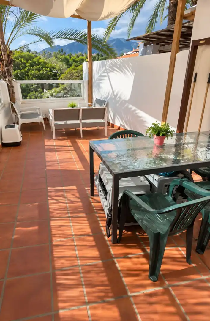 Terrasse von Wohnungen zum Verkauf in Benalmádena mit Terrasse und Gemeinschaftspool