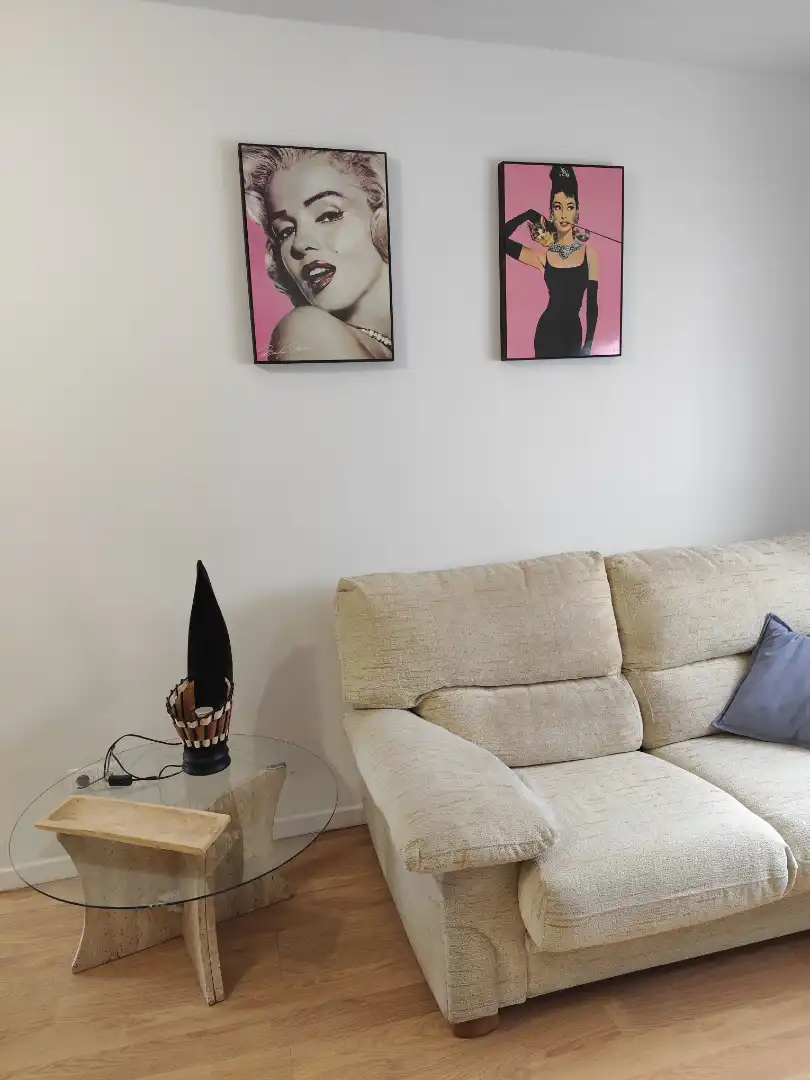 Sala d'estar de Àtic de lloguer en Alicante / Alacant amb Aire condicionat, Parquet i Terrassa