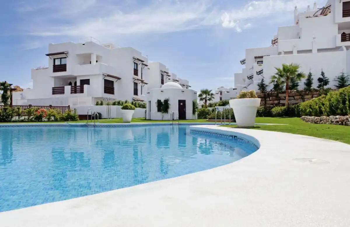 Swimming pool of Ground floor for sale in Estepona  with Air Conditioner, Private garden and Terrace