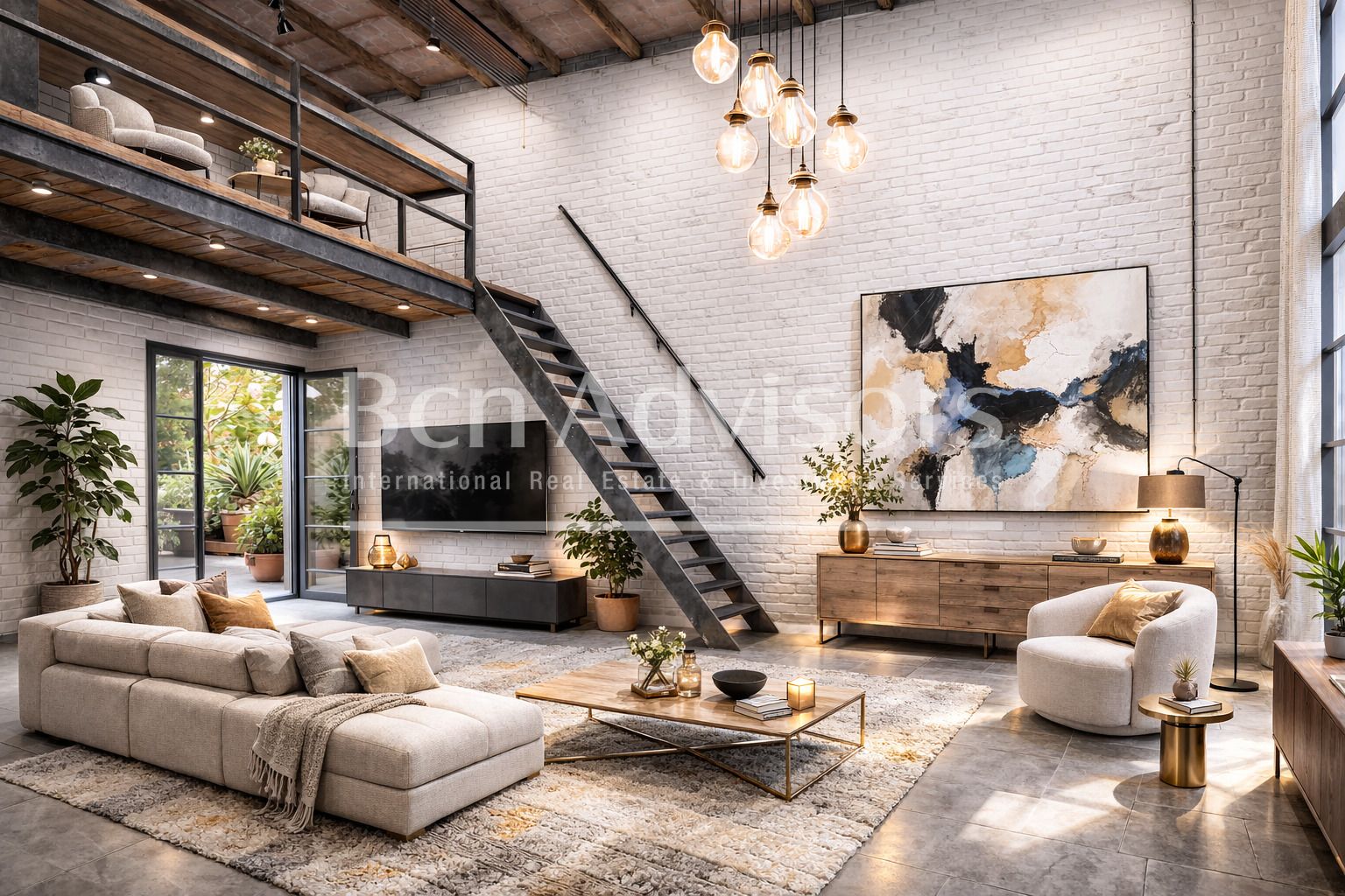 Sala de estar de Piso en venta en  Barcelona Capital con Aire acondicionado, Calefacción y Terraza