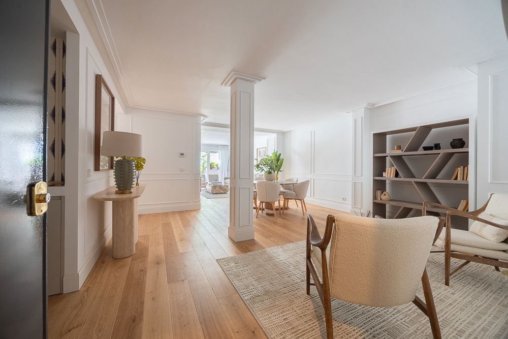 Sala d'estar de Pis en venda en  Madrid Capital amb Aire condicionat, Calefacció i Parquet