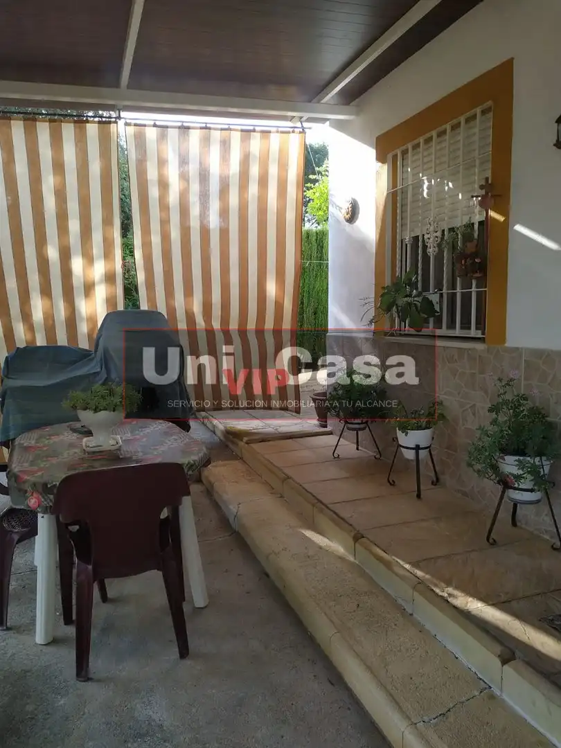 Terrace of Country homes for sale in Villaharta  with Air Conditioner, Private garden and Swimming Pool