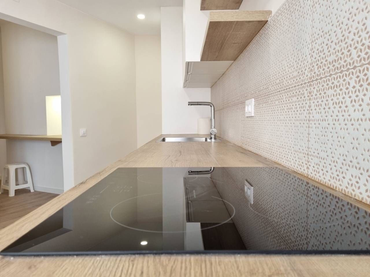 Kitchen of Flat for sale in  Barcelona Capital  with Parquet flooring, Terrace and Furnished