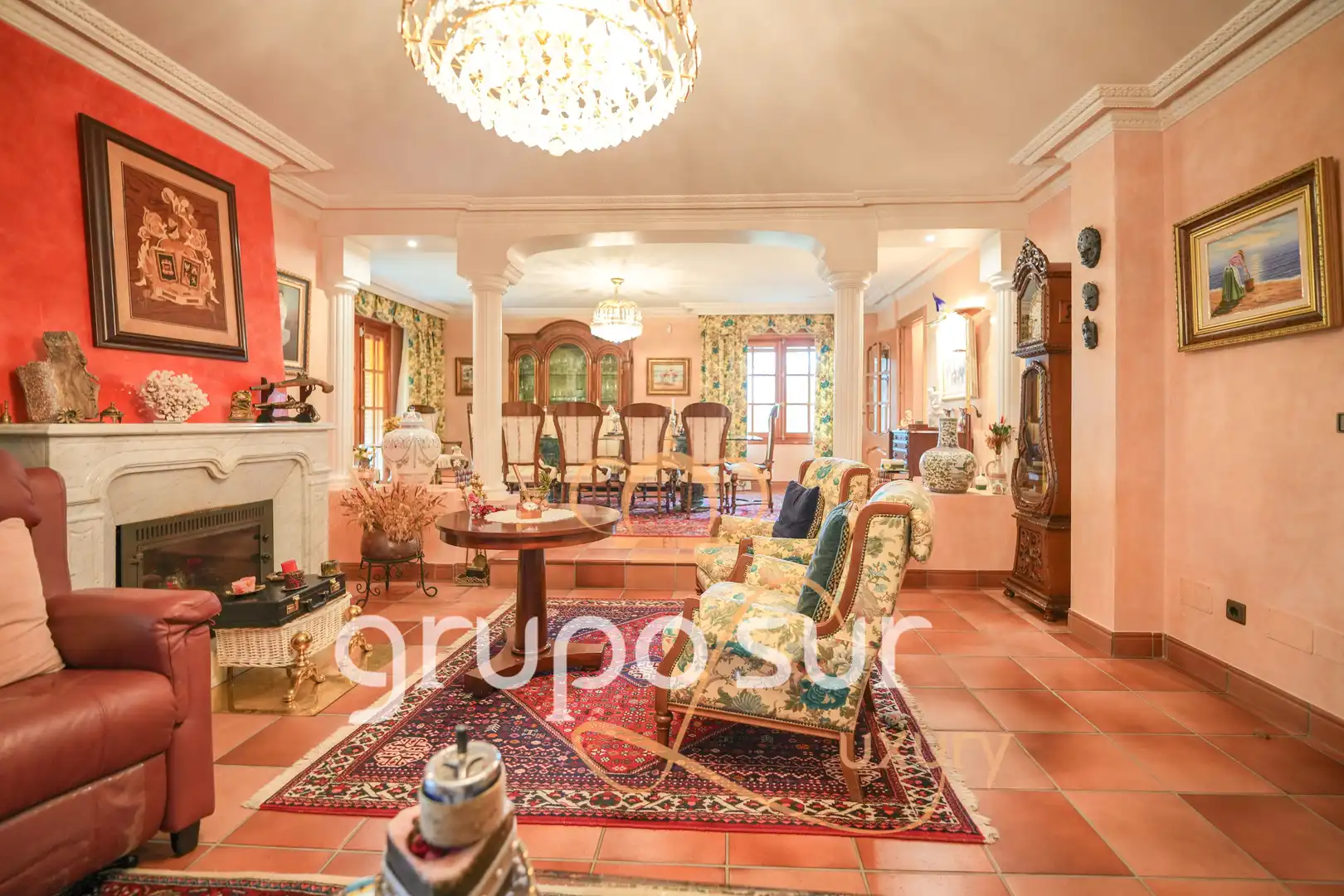 Sala de estar de Casa o chalet en venta en Traspinedo con Calefacción, Jardín privado y Terraza