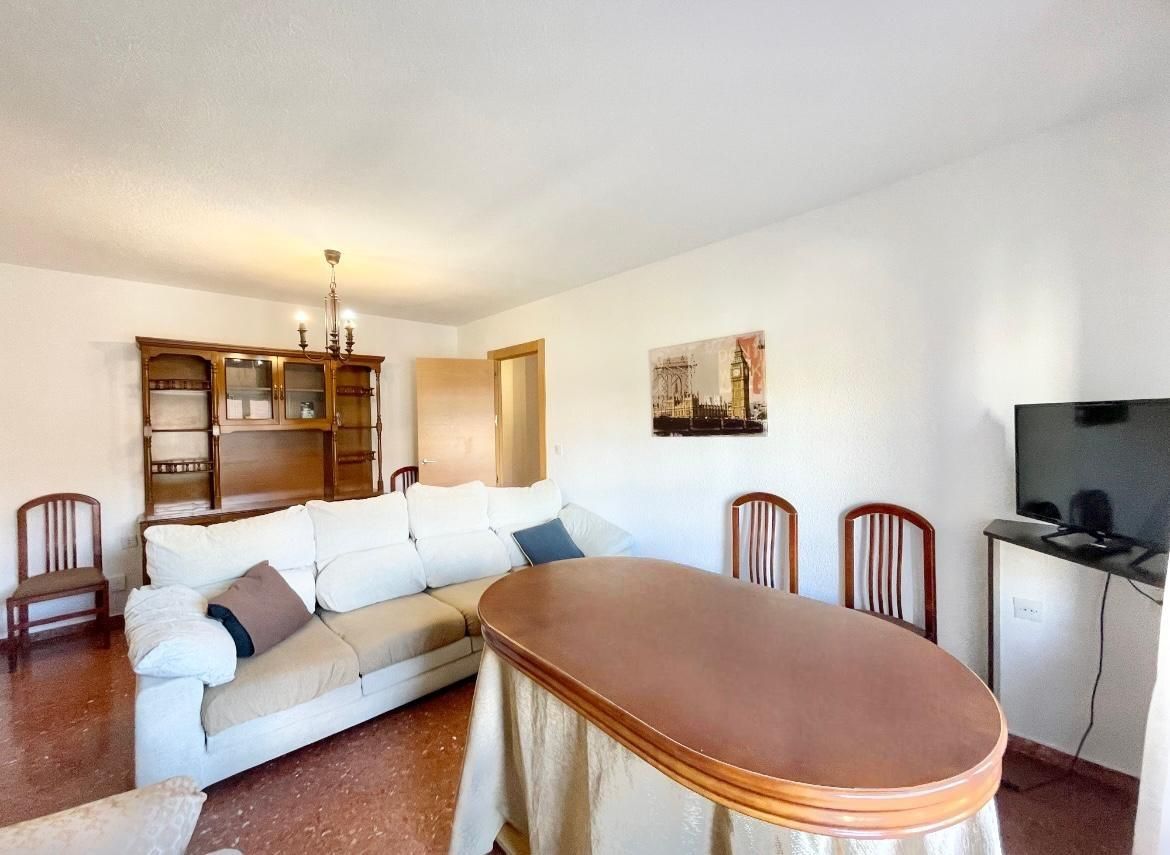 Living room of Flat for share in  Granada Capital  with Terrace and Furnished