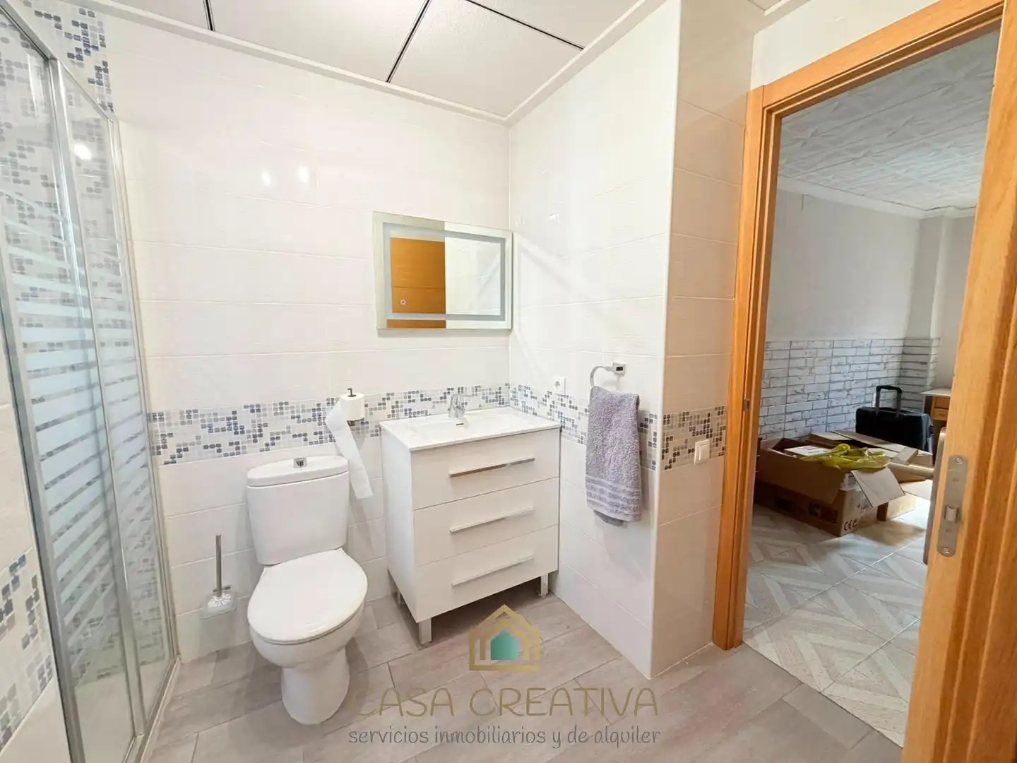 Baño de Casa adosada en venta en Xàtiva con Aire acondicionado, Calefacción y Terraza