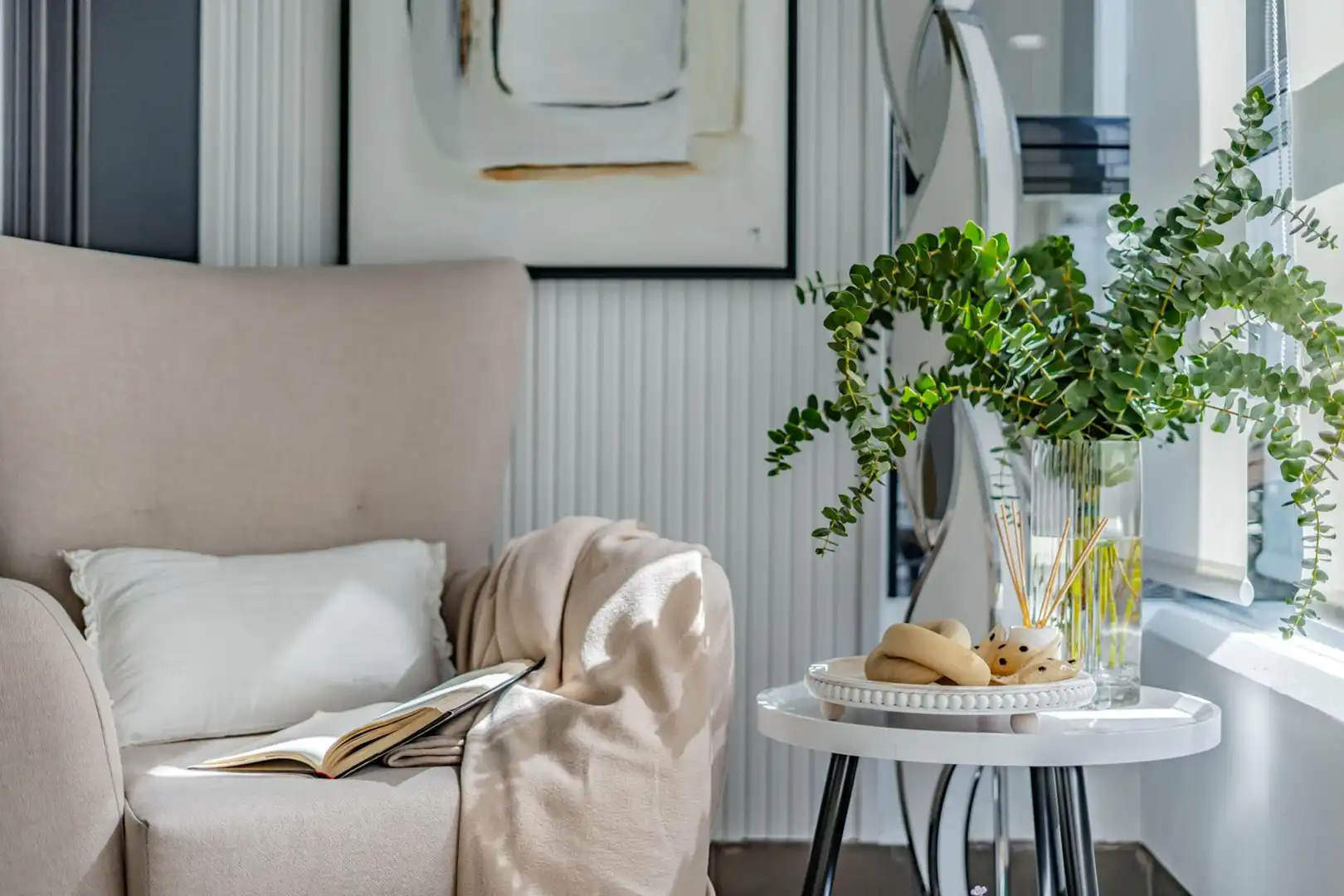 Wohnzimmer von Wohnung zum Verkauf in Boadilla del Monte mit Klimaanlage, Heizung und Terrasse