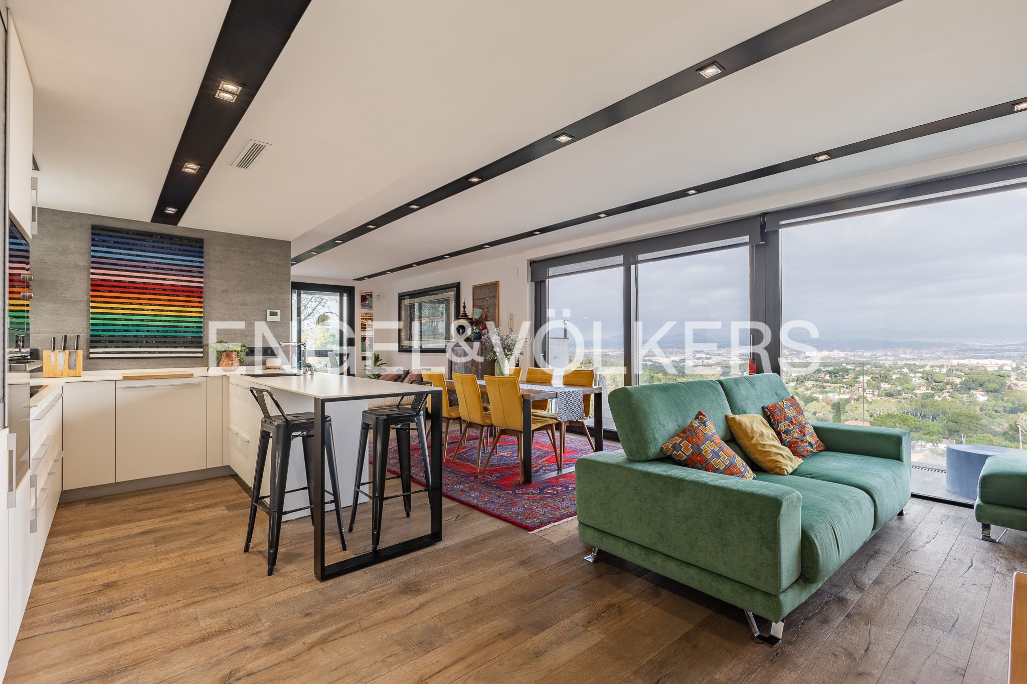 Living room of House or chalet for sale in Sant Cugat del Vallès  with Air Conditioner, Heating and Private garden