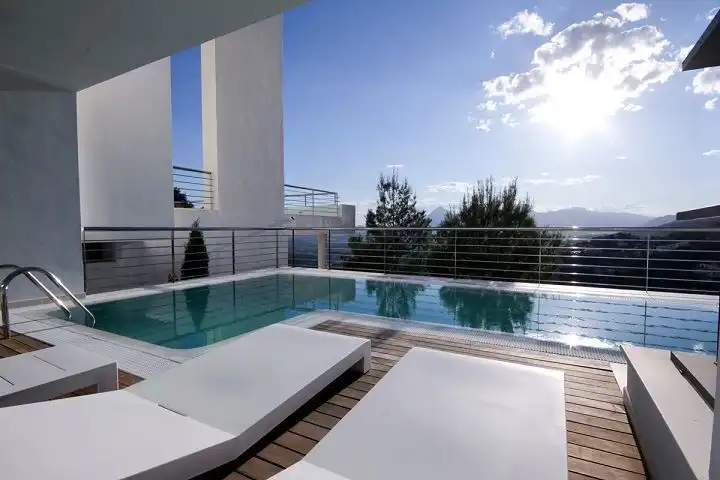 Piscina de Casa o chalet de alquiler en Altea con Aire acondicionado, Jardín privado y Terraza