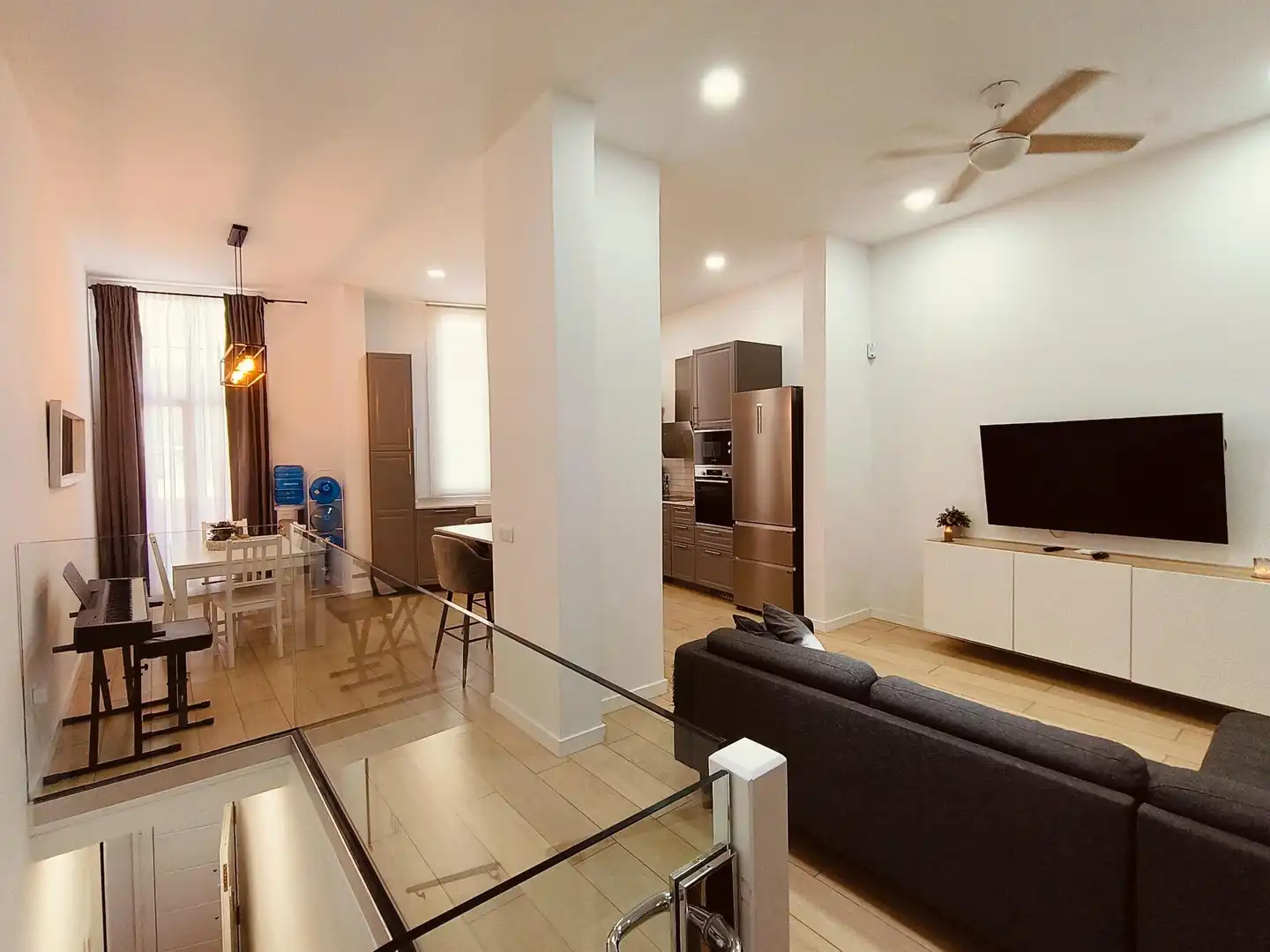 Sala de estar de Piso de alquiler en Santa Cruz de Tenerife con Aire acondicionado y Amueblado